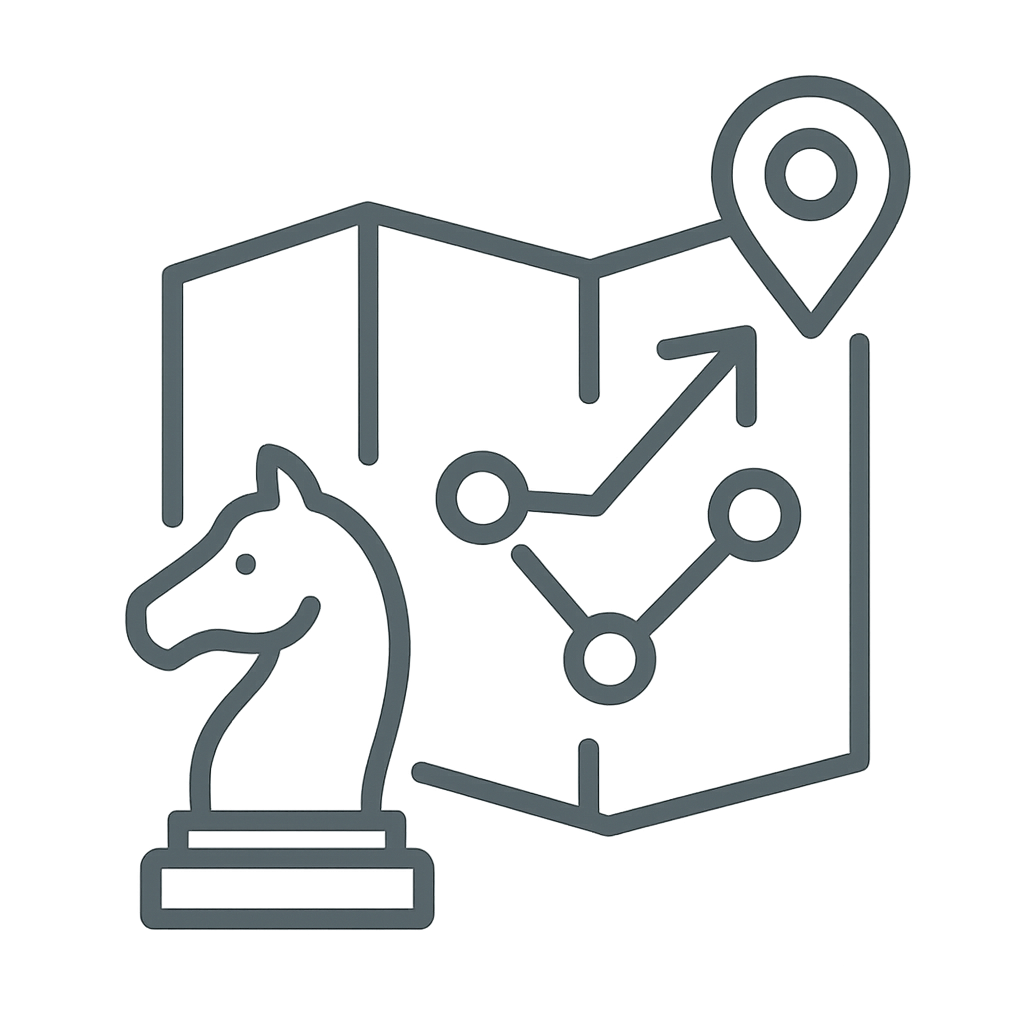 Frog with compass and map